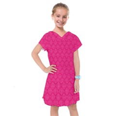 Pink Pattern, Abstract, Background, Bright, Desenho Kids  Drop Waist Dress by nateshop