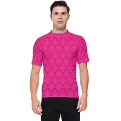 Pink Pattern, Abstract, Background, Bright, Desenho Men s Short Sleeve Rash Guard by nateshop