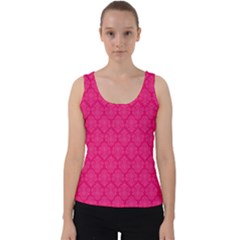 Pink Pattern, Abstract, Background, Bright, Desenho Velvet Tank Top by nateshop