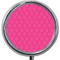 Pink Pattern, Abstract, Background, Bright, Desenho Mini Round Pill Box View1