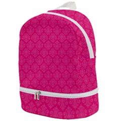 Pink Pattern, Abstract, Background, Bright, Desenho Zip Bottom Backpack by nateshop