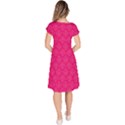 Pink Pattern, Abstract, Background, Bright, Desenho Classic Short Sleeve Dress View4