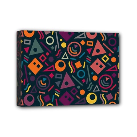 Random, Abstract, Forma, Cube, Triangle, Creative Mini Canvas 7  X 5  (stretched)