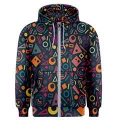 Random, Abstract, Forma, Cube, Triangle, Creative Men s Zipper Hoodie