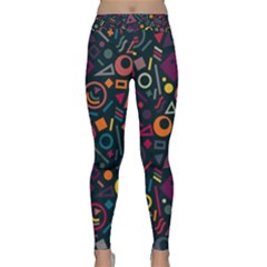 Random, Abstract, Forma, Cube, Triangle, Creative Classic Yoga Leggings