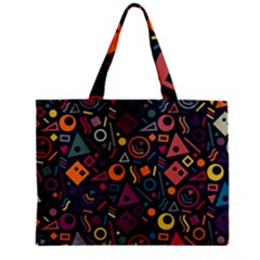 Random, Abstract, Forma, Cube, Triangle, Creative Zipper Mini Tote Bag