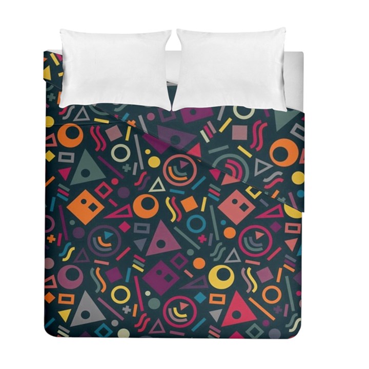 Random, Abstract, Forma, Cube, Triangle, Creative Duvet Cover Double Side (Full/ Double Size)