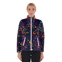 Random, Abstract, Forma, Cube, Triangle, Creative Women s Bomber Jacket