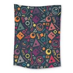 Random, Abstract, Forma, Cube, Triangle, Creative Medium Tapestry