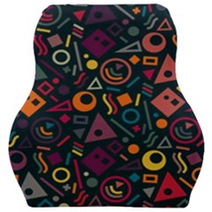 Random, Abstract, Forma, Cube, Triangle, Creative Car Seat Velour Cushion  by nateshop