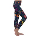 Random, Abstract, Forma, Cube, Triangle, Creative Kids  Lightweight Velour Classic Yoga Leggings View3