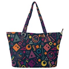 Random, Abstract, Forma, Cube, Triangle, Creative Full Print Shoulder Bag by nateshop