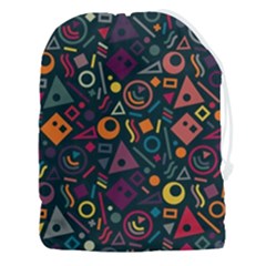 Random, Abstract, Forma, Cube, Triangle, Creative Drawstring Pouch (3xl) by nateshop