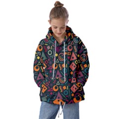 Random, Abstract, Forma, Cube, Triangle, Creative Kids  Oversized Hoodie