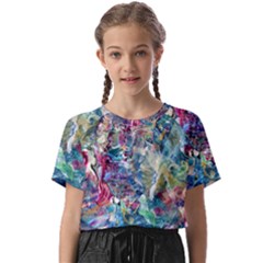 Abstract Confluence Kids  Basic T-shirt by kaleidomarblingart