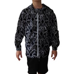 Noir Nouveau Chic Pattern Kids  Hooded Windbreaker