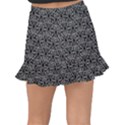 Noir Nouveau Chic Pattern Fishtail Mini Chiffon Skirt View2