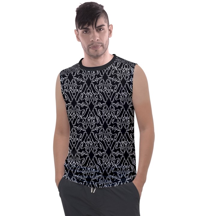 Noir Nouveau Chic Pattern Men s Regular Tank Top