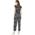 Noir Nouveau Chic Pattern Women s Frill Top Chiffon Jumpsuit View2