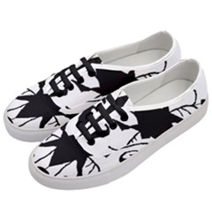 Black Silhouette Artistic Hand Draw Symbol Wb Women s Classic Low Top Sneakers by dflcprintsclothing