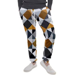 Pattern Tile Squares Triangles Seamless Geometry Men s Jogger Sweatpants