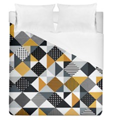 Pattern Tile Squares Triangles Seamless Geometry Duvet Cover (queen Size)