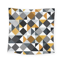 Pattern Tile Squares Triangles Seamless Geometry Square Tapestry (small)