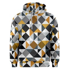 Pattern Tile Squares Triangles Seamless Geometry Men s Overhead Hoodie