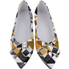 Pattern Tile Squares Triangles Seamless Geometry Women s Bow Heels