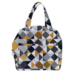 Pattern Tile Squares Triangles Seamless Geometry Boxy Hand Bag