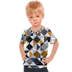 Pattern Tile Squares Triangles Seamless Geometry Kids  Sports T-shirt