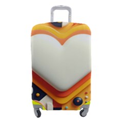 Valentine s Day Design Heart Love Poster Decor Romance Postcard Youth Fun Luggage Cover (small) by Maspions