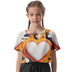 Valentine s Day Design Heart Love Poster Decor Romance Postcard Youth Fun Kids  Basic T-shirt