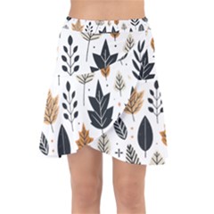 Autumn Leaves Fall Pattern Design Decor Nature Season Beauty Foliage Decoration Background Texture Wrap Front Skirt