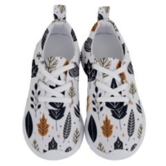 Autumn Leaves Fall Pattern Design Decor Nature Season Beauty Foliage Decoration Background Texture Running Shoes