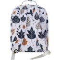 Autumn Leaves Fall Pattern Design Decor Nature Season Beauty Foliage Decoration Background Texture Double Compartment Backpack View3