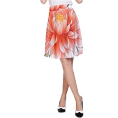 Flowers Plants Sample Design Rose Garden Flower Decoration Love Romance Bouquet A-line Skirt