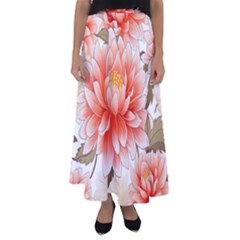 Flowers Plants Sample Design Rose Garden Flower Decoration Love Romance Bouquet Flared Maxi Skirt