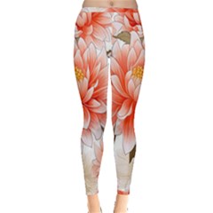 Flowers Plants Sample Design Rose Garden Flower Decoration Love Romance Bouquet Inside Out Leggings