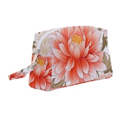 Flowers Plants Sample Design Rose Garden Flower Decoration Love Romance Bouquet Wristlet Pouch Bag (medium)