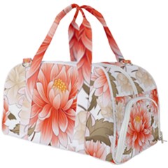 Flowers Plants Sample Design Rose Garden Flower Decoration Love Romance Bouquet Burner Gym Duffel Bag