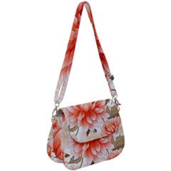 Flowers Plants Sample Design Rose Garden Flower Decoration Love Romance Bouquet Saddle Handbag