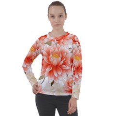 Flowers Plants Sample Design Rose Garden Flower Decoration Love Romance Bouquet Women s Long Sleeve Raglan T-shirt