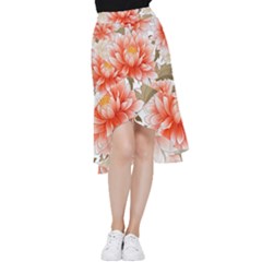 Flowers Plants Sample Design Rose Garden Flower Decoration Love Romance Bouquet Frill Hi Low Chiffon Skirt