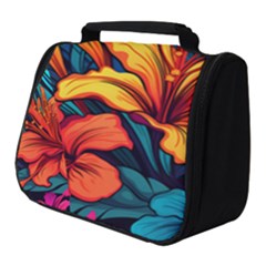 Hibiscus Flowers Colorful Vibrant Tropical Garden Bright Saturated Nature Full Print Travel Pouch (small)