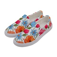 Flowers Plants Bouquets Decor Flower Decoration Garden Flower Shop Scent Romance Wallpaper Nature Women s Canvas Slip Ons by Maspions