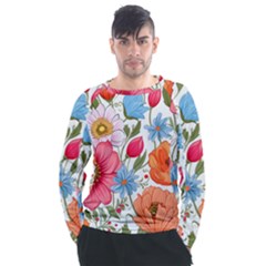 Flowers Plants Bouquets Decor Flower Decoration Garden Flower Shop Scent Romance Wallpaper Nature Men s Long Sleeve Raglan T-shirt