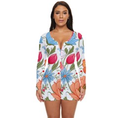 Flowers Plants Bouquets Decor Flower Decoration Garden Flower Shop Scent Romance Wallpaper Nature Long Sleeve Boyleg Swimsuit