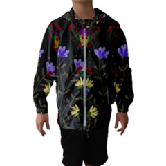 Bird Flower Plant Nature Kids  Hooded Windbreaker