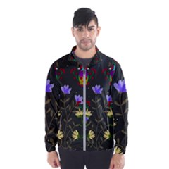 Bird Flower Plant Nature Men s Windbreaker